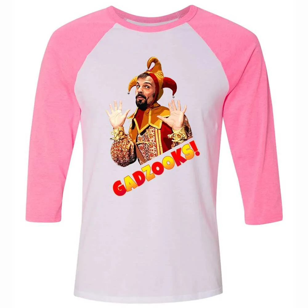 Unisex 3/4 Baseball Tee - HT9YX9YC - White/Neon Pink - 12