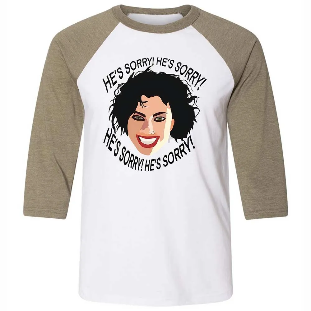 Unisex 3/4 Baseball Tee - XRKF3ZXR - White/Heather Olive - 4