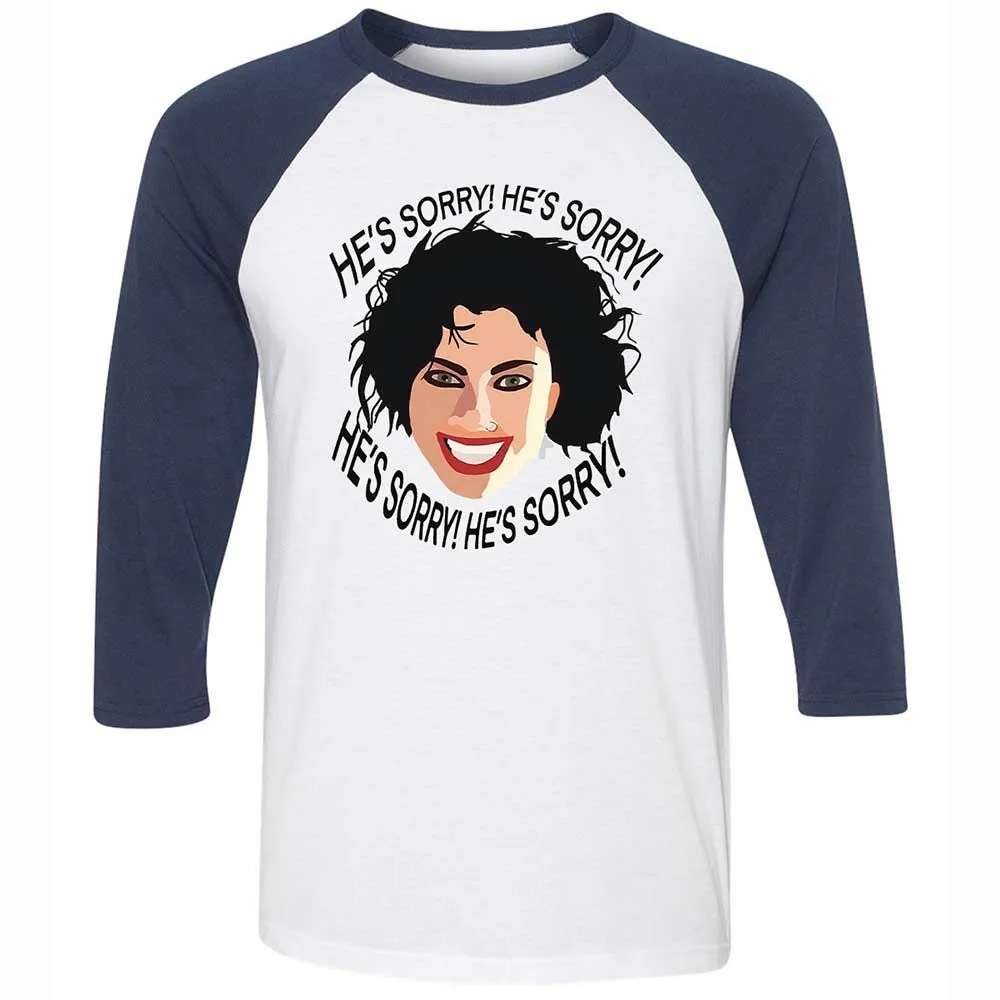 Unisex 3/4 Baseball Tee - XRKF3ZXR - White/Navy - 8