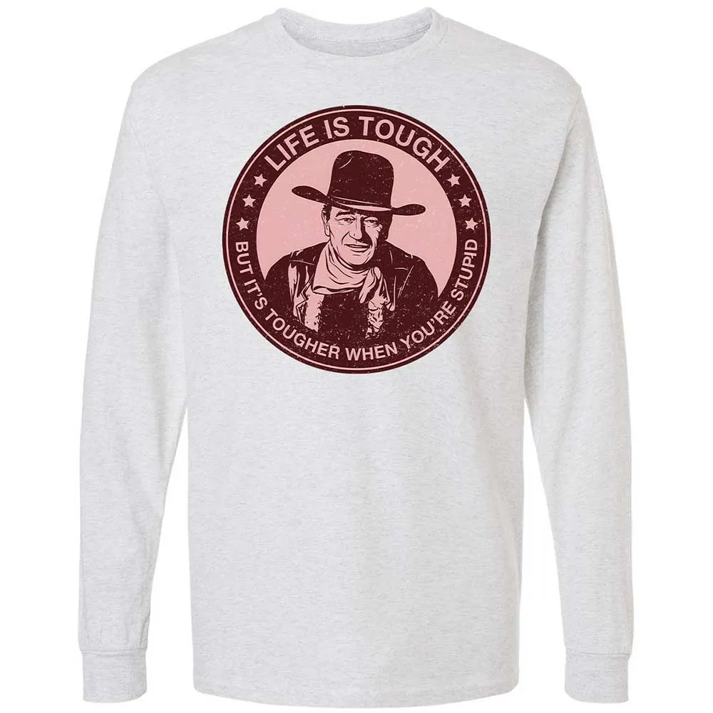Long Sleeve T-Shirt - E6ZMKBBC - Ash - 2