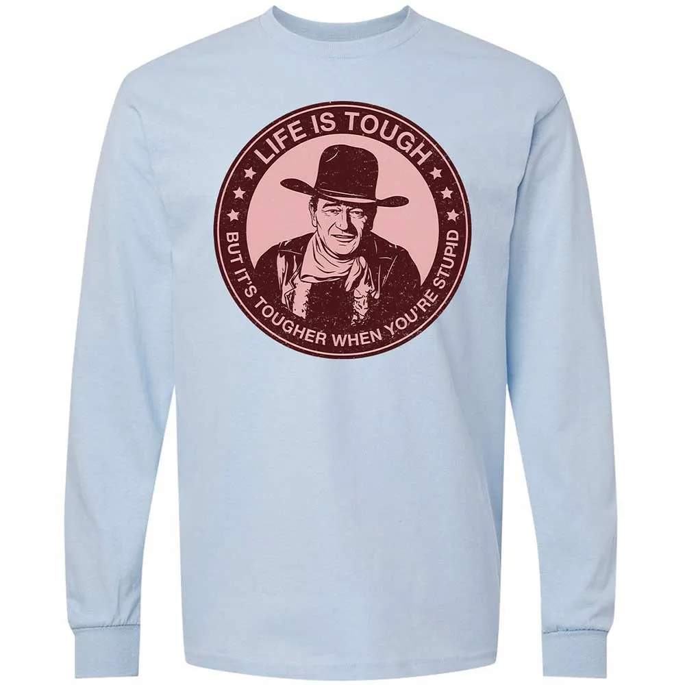 Long Sleeve T-Shirt - E6ZMKBBC - Light Blue - 4