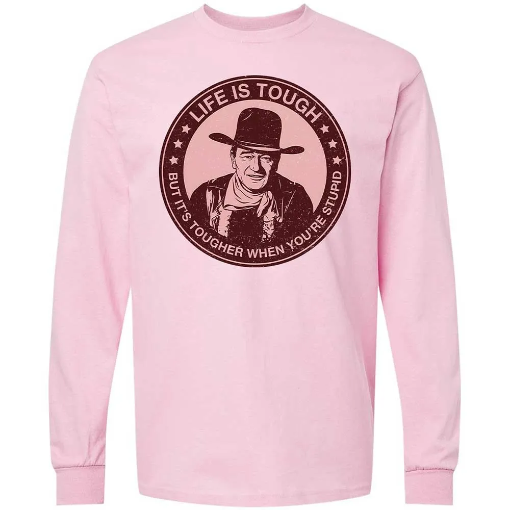 Long Sleeve T-Shirt - E6ZMKBBC - Light Pink - 6