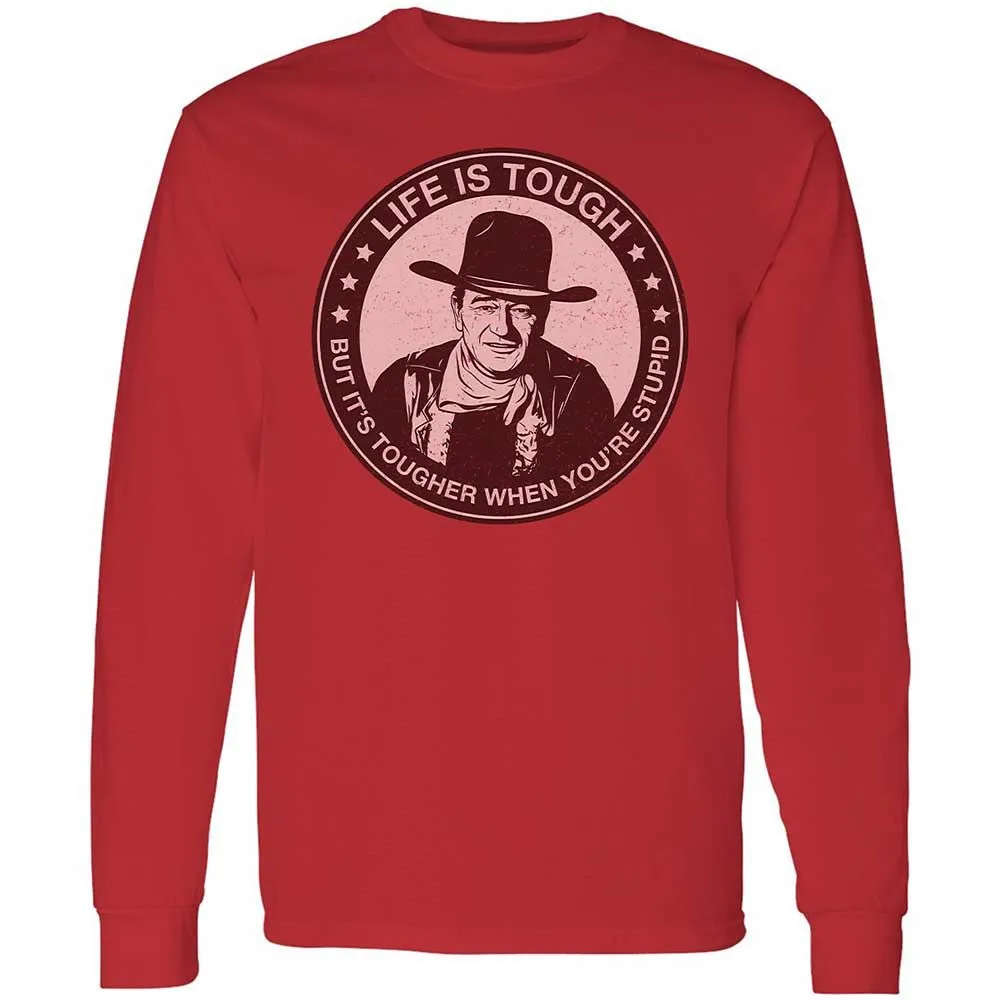 Long Sleeve T-Shirt - E6ZMKBBC - Red - 8