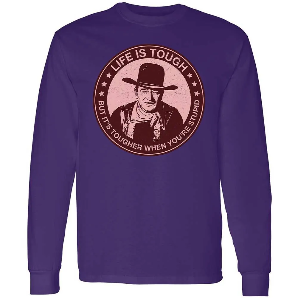 Long Sleeve T-Shirt - E6ZMKBBC - Purple - 9