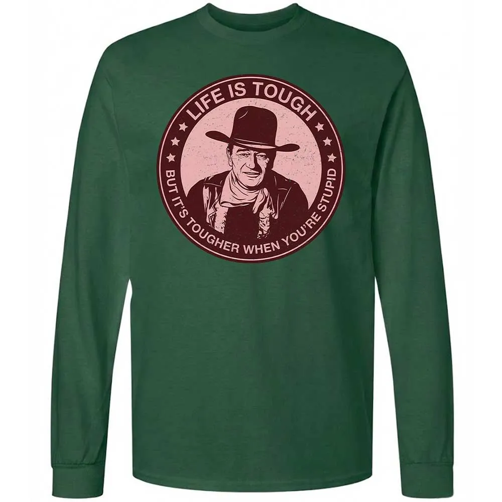 Long Sleeve T-Shirt - E6ZMKBBC - Forest Green - 14