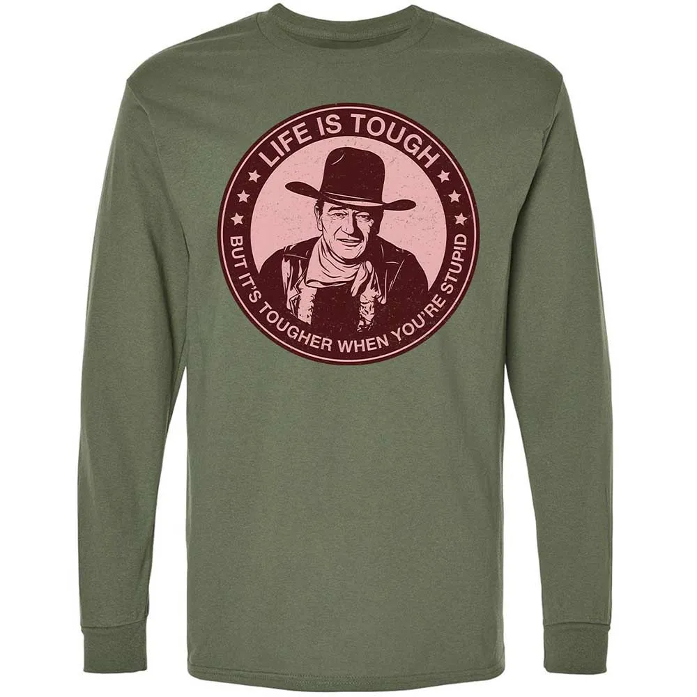 Long Sleeve T-Shirt - E6ZMKBBC - Military Green - 19