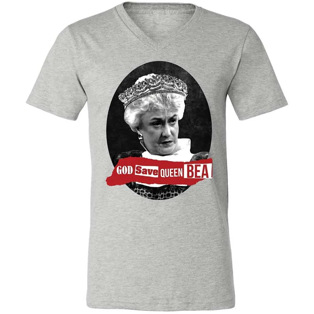 God Save Queen Bea - Athletic Heather - 2