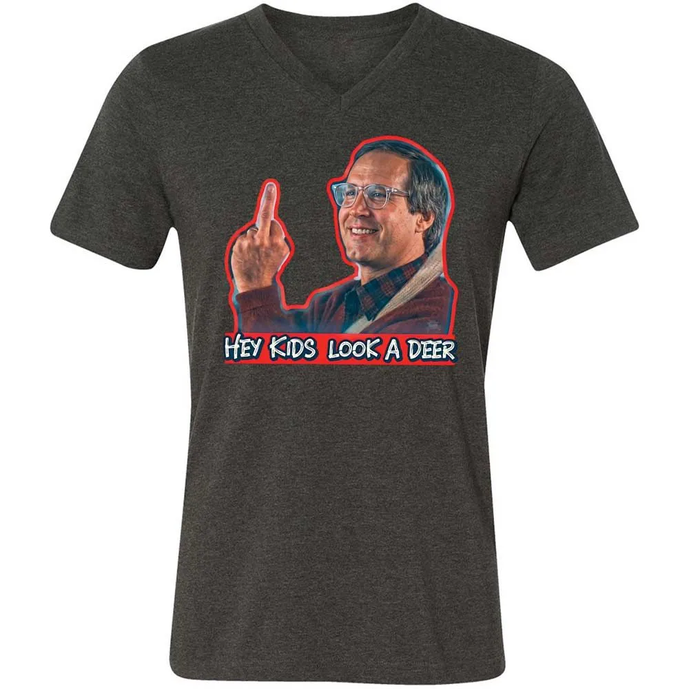 Hey Kids, Look a Deer - Dark Grey Heather - 8
