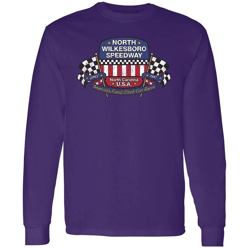 Long Sleeve T-Shirt - J9VMHLNY - Purple - 9