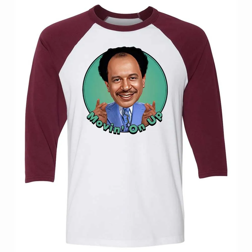 Unisex 3/4 Baseball Tee - KVNCH9GJ - White/Maroon - 7