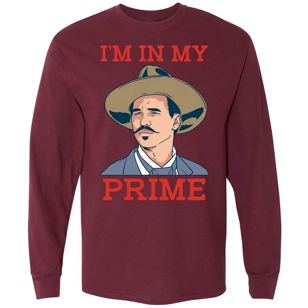 Long Sleeve T-Shirt - HJMHSQ6L - Maroon - 16