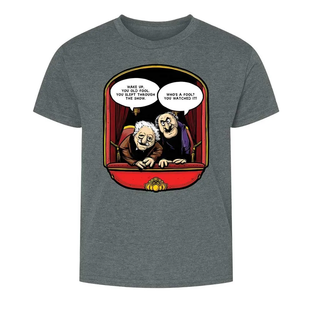Statler and Waldorf (Wake Up) - Dark Heather - 16
