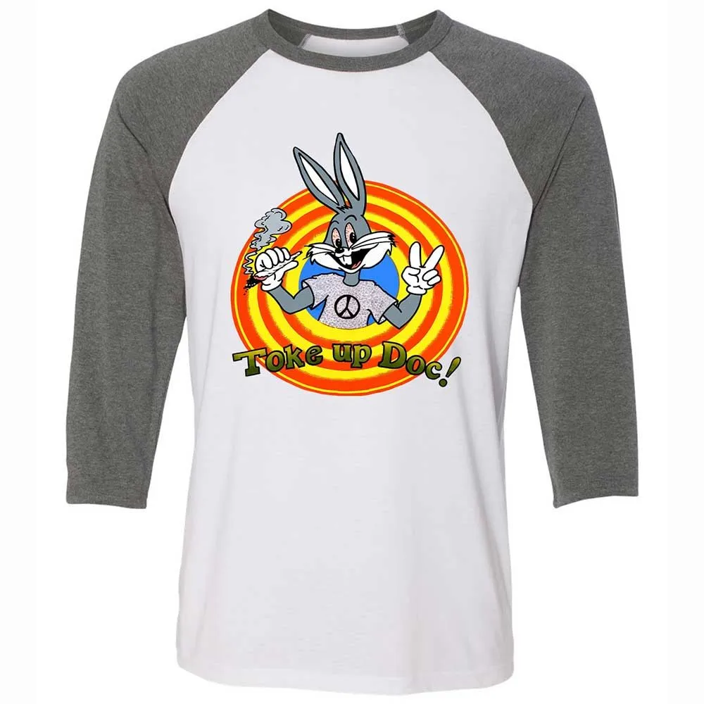 Unisex 3/4 Baseball Tee - 5B7PTPAM - White/Deep Heather - 11