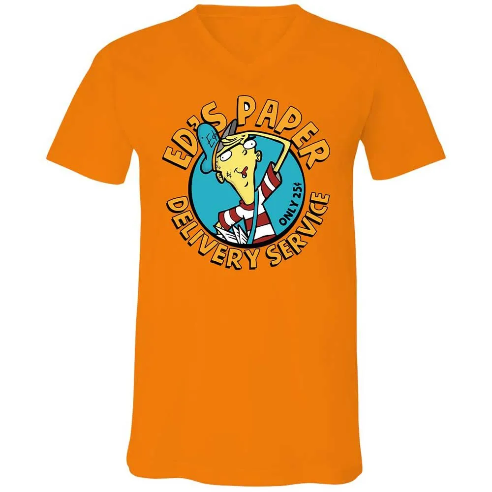 Unisex V-Neck T-Shirt - M6CTV62E - Orange - 7