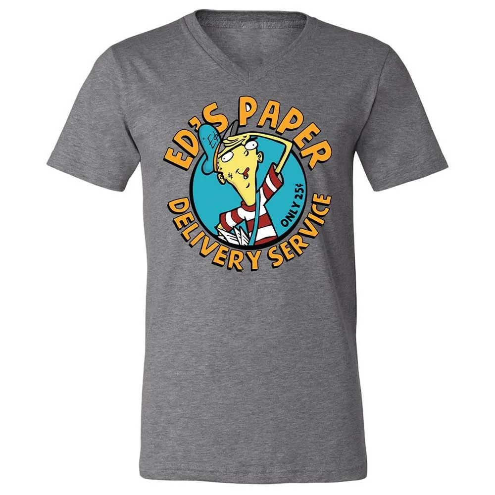 Unisex V-Neck T-Shirt - M6CTV62E - Deep Heather - 9