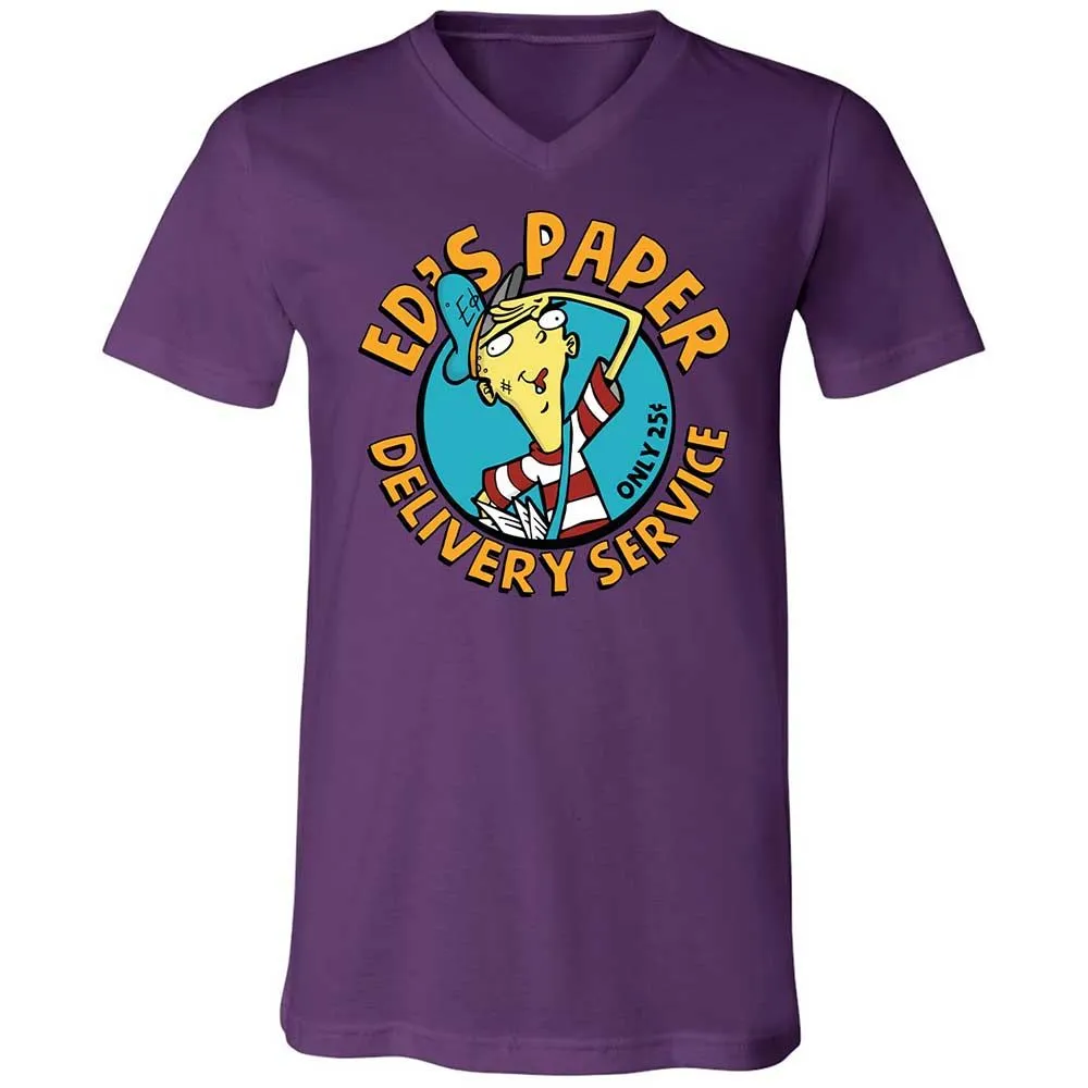Unisex V-Neck T-Shirt - M6CTV62E - Team Purple - 10
