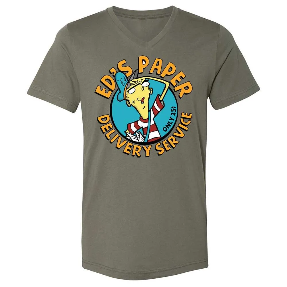 Unisex V-Neck T-Shirt - M6CTV62E - Military Green - 15