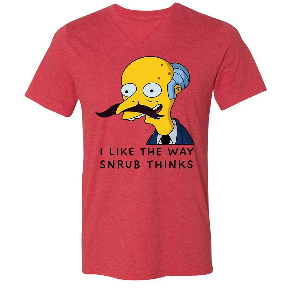 I Like the Way Snrub Thinks - Heather Red - 6