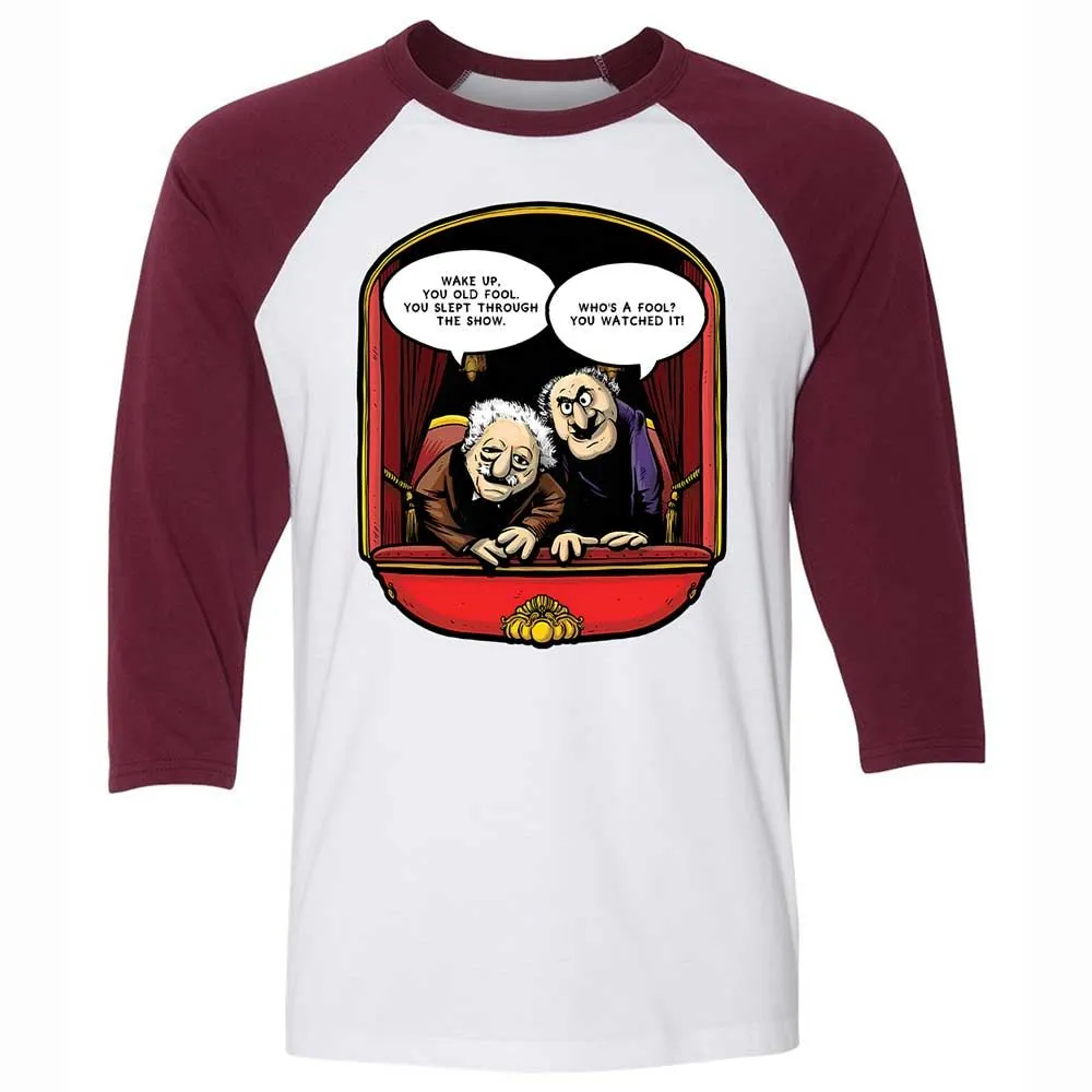 Statler and Waldorf (Wake Up) - White/Maroon - 7