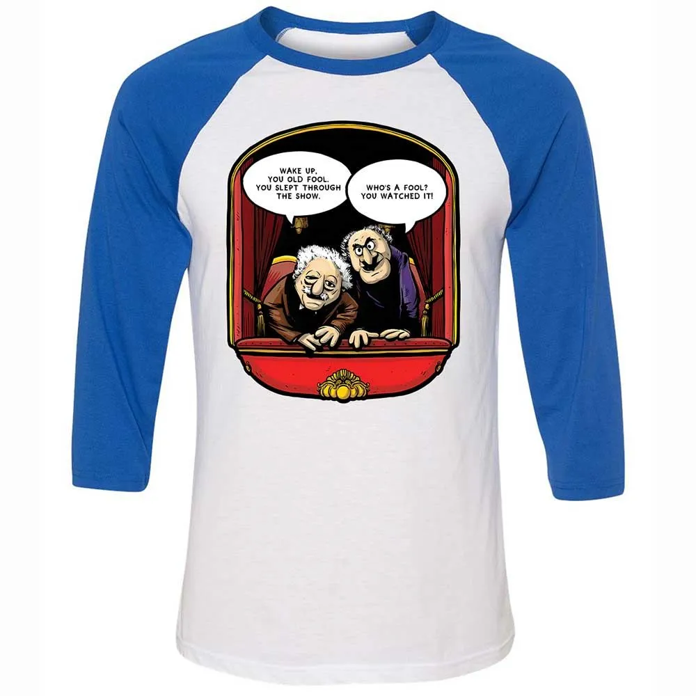 Statler and Waldorf (Wake Up) - White/True Royal - 10