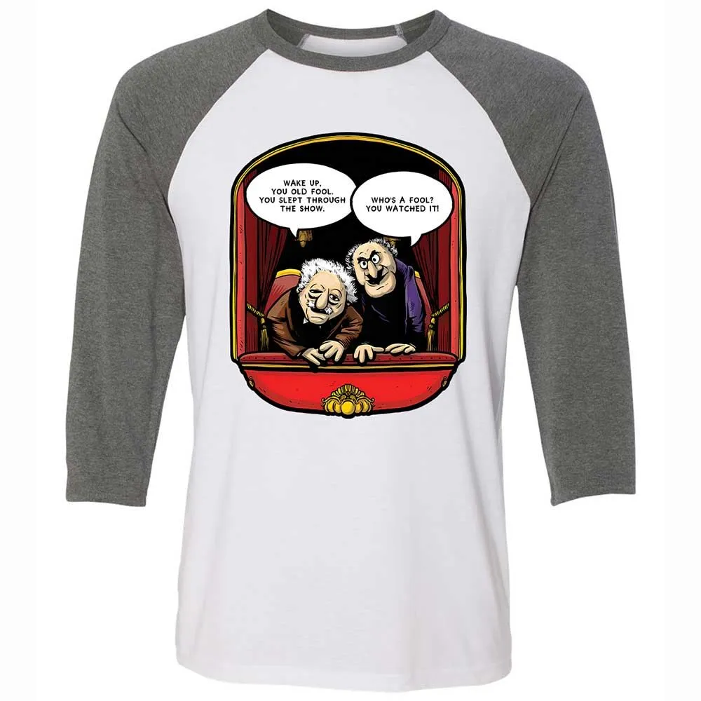 Statler and Waldorf (Wake Up) - White/Deep Heather - 11