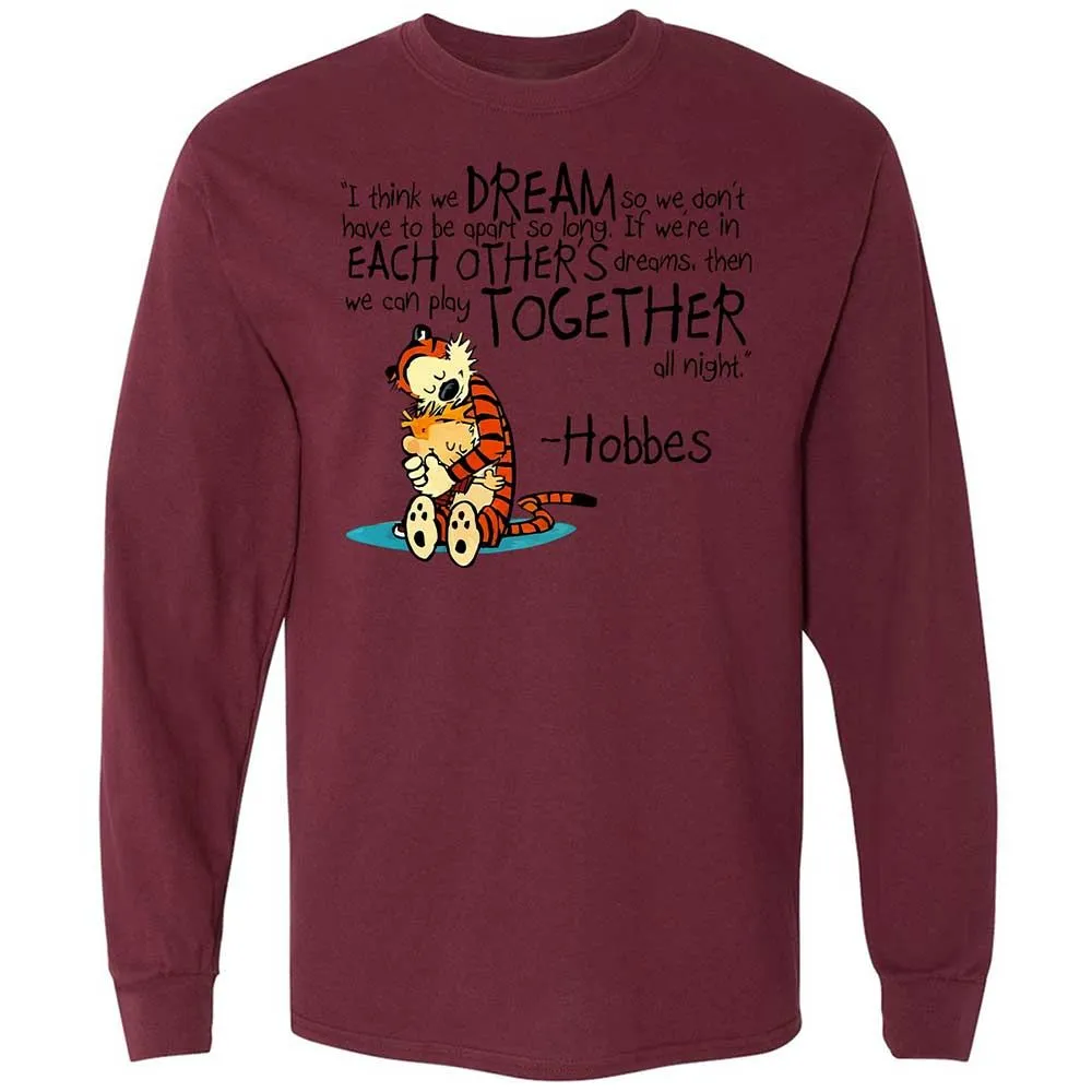 Calvin Hobbes Dreams - Maroon - 16