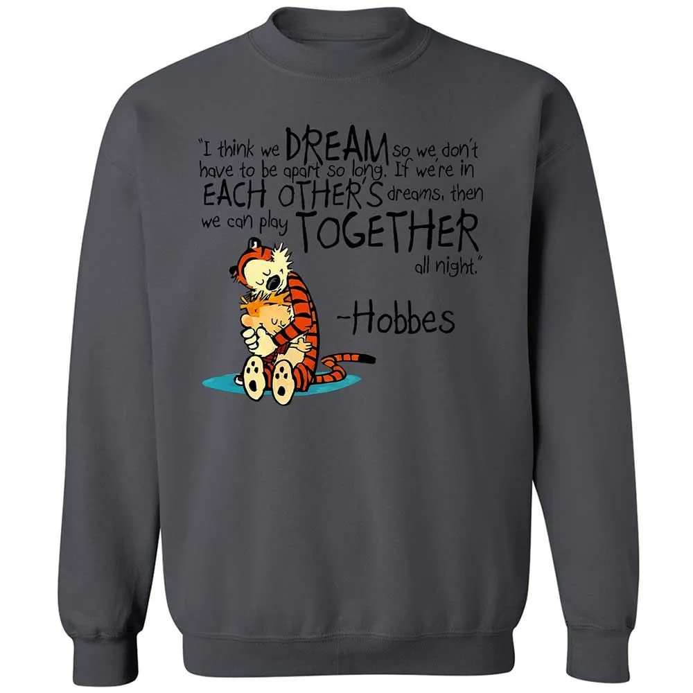 Calvin Hobbes Dreams - Charcoal - 18