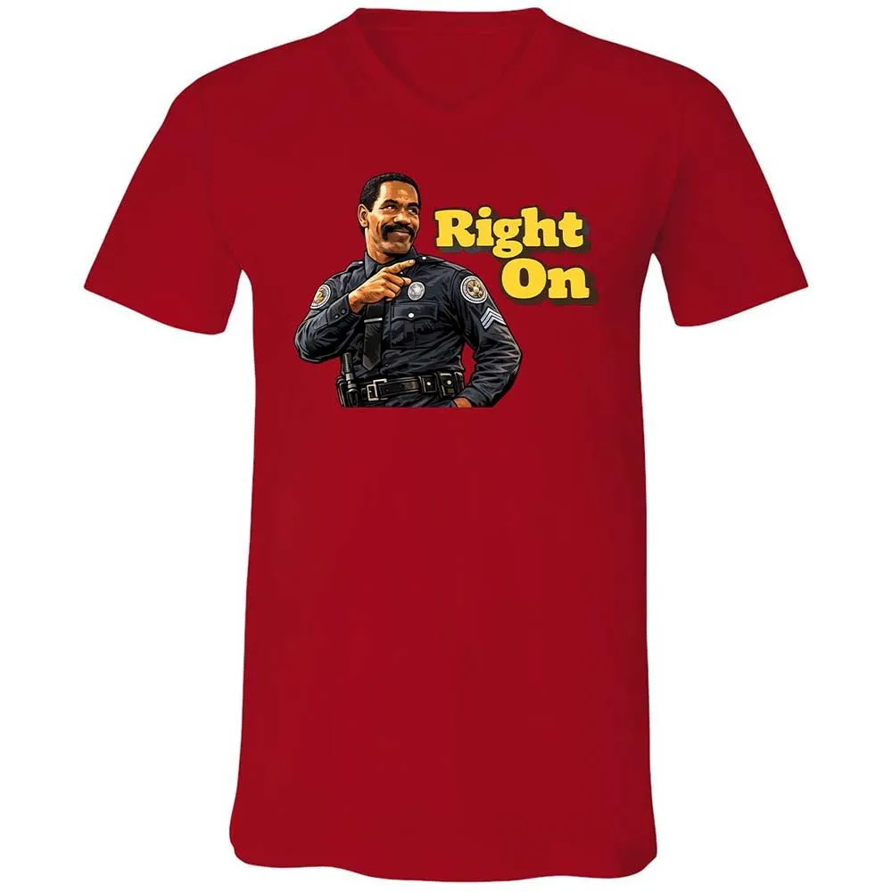 Unisex V-Neck T-Shirt - HTFWHYVP - Red - 5