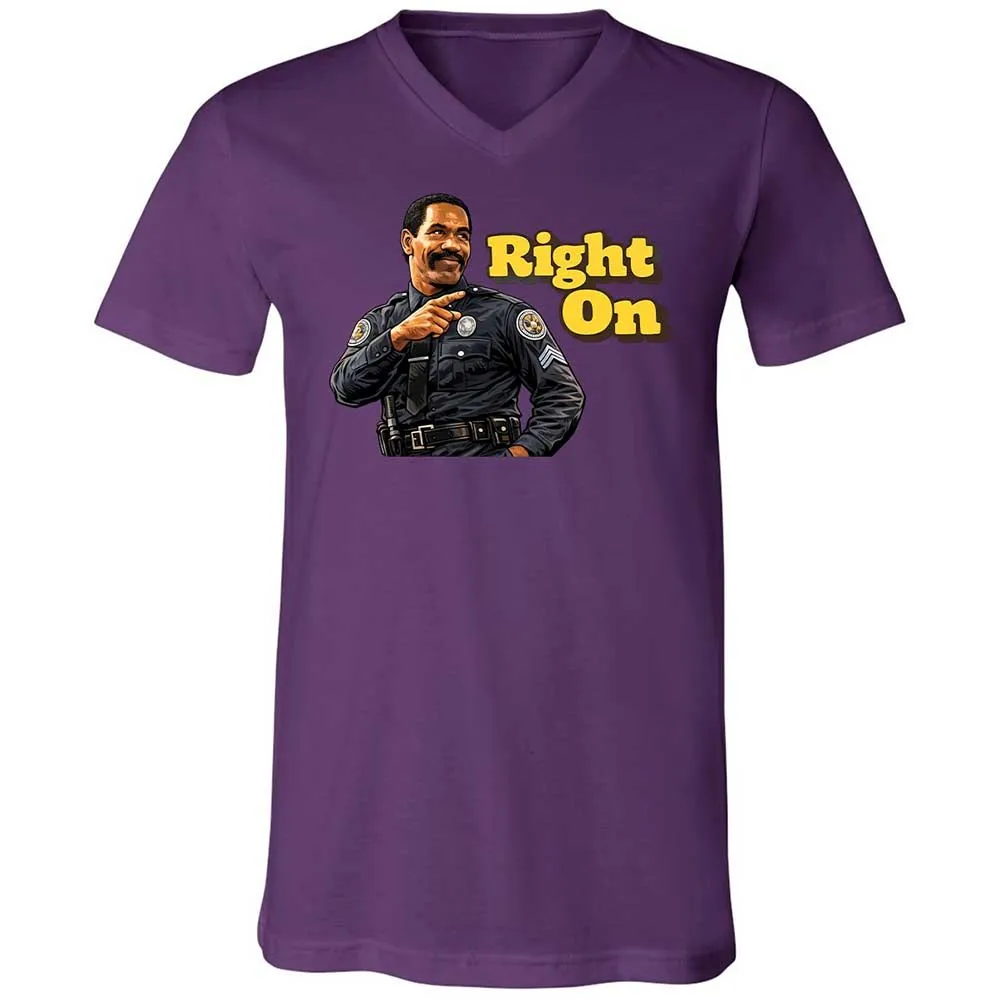 Unisex V-Neck T-Shirt - HTFWHYVP - Team Purple - 10