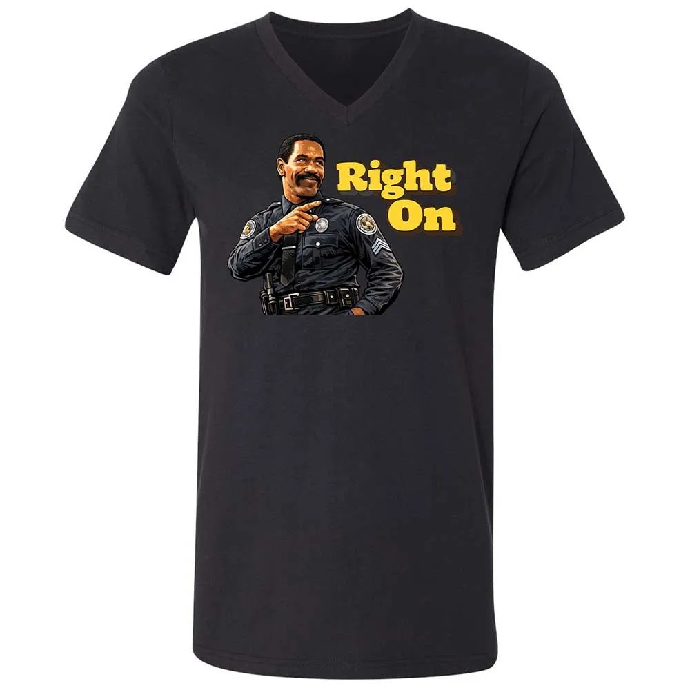 Unisex V-Neck T-Shirt - HTFWHYVP - Black - 11