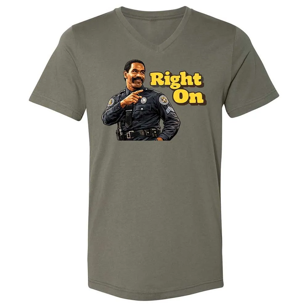 Unisex V-Neck T-Shirt - HTFWHYVP - Military Green - 15