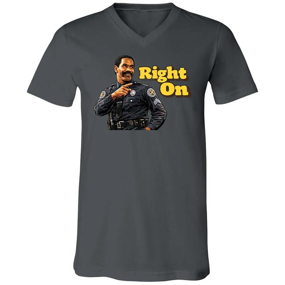 Unisex V-Neck T-Shirt - HTFWHYVP - Asphalt - 16
