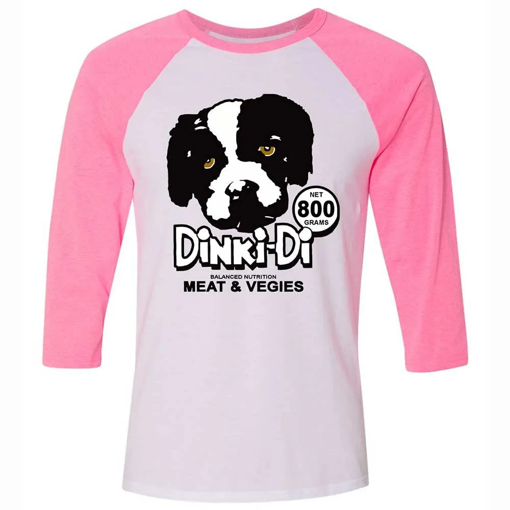 Unisex 3/4 Baseball Tee - DRFSVCEW - White/Neon Pink - 12