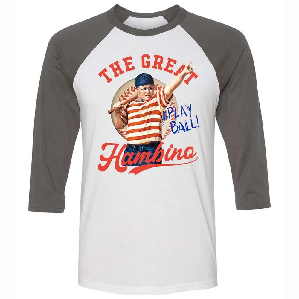 Unisex 3/4 Baseball Tee - J1GQFXCL - White/Asphalt - 2