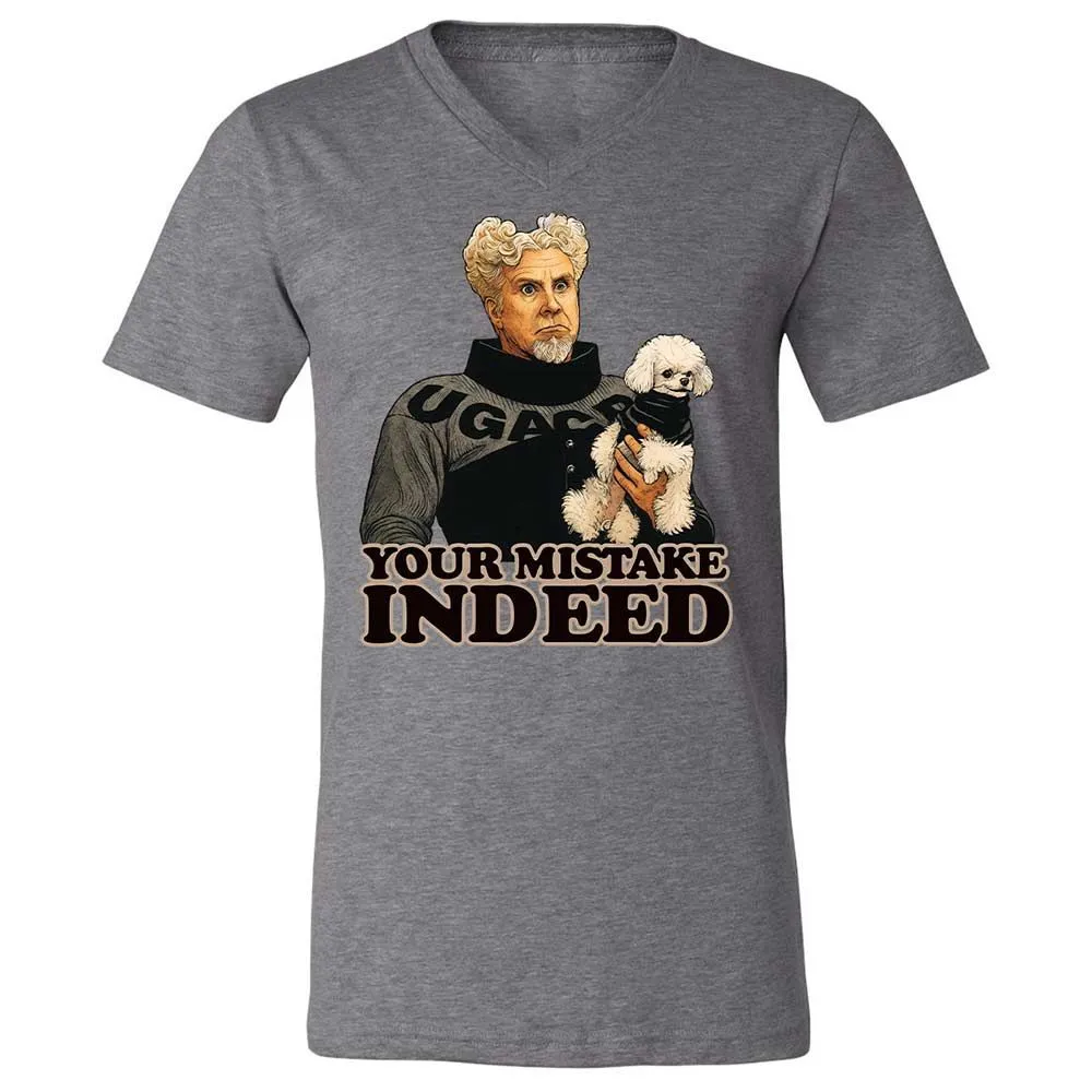 Unisex V-Neck T-Shirt - R2H6GNGE - Deep Heather - 9