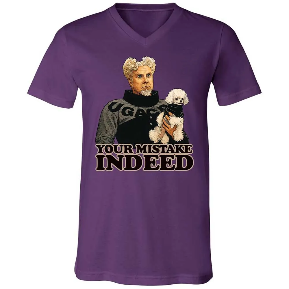 Unisex V-Neck T-Shirt - R2H6GNGE - Team Purple - 10