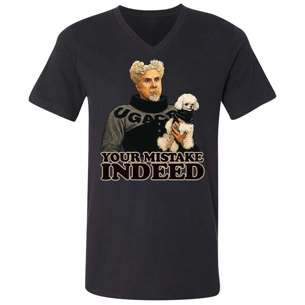 Unisex V-Neck T-Shirt - R2H6GNGE - Black - 11