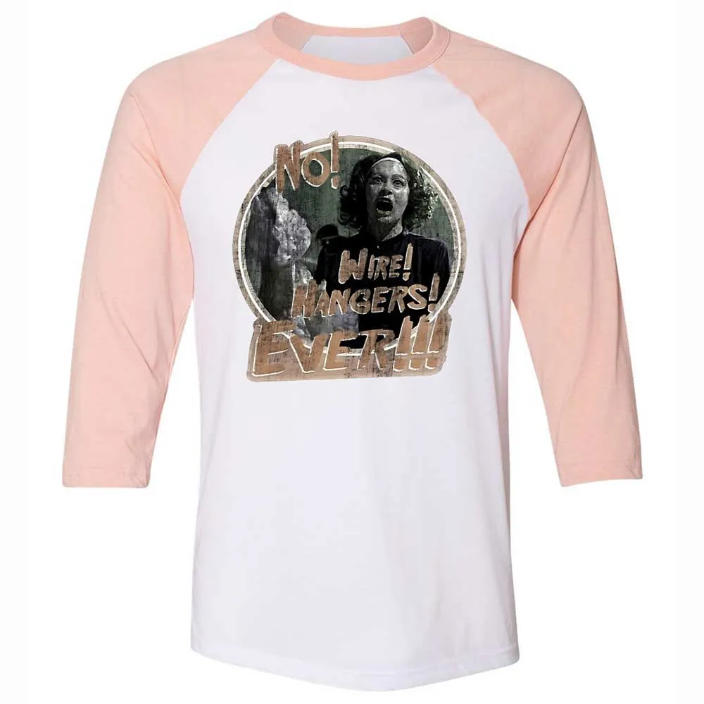 Unisex 3/4 Baseball Tee - 2NQE1E4Z - White/Heather Peach - 5