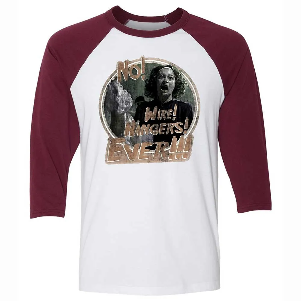 Unisex 3/4 Baseball Tee - 2NQE1E4Z - White/Maroon - 7