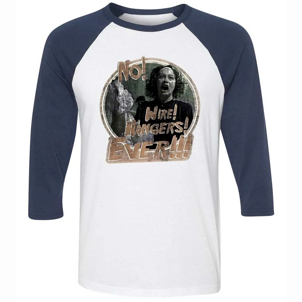 Unisex 3/4 Baseball Tee - 2NQE1E4Z - White/Navy - 8