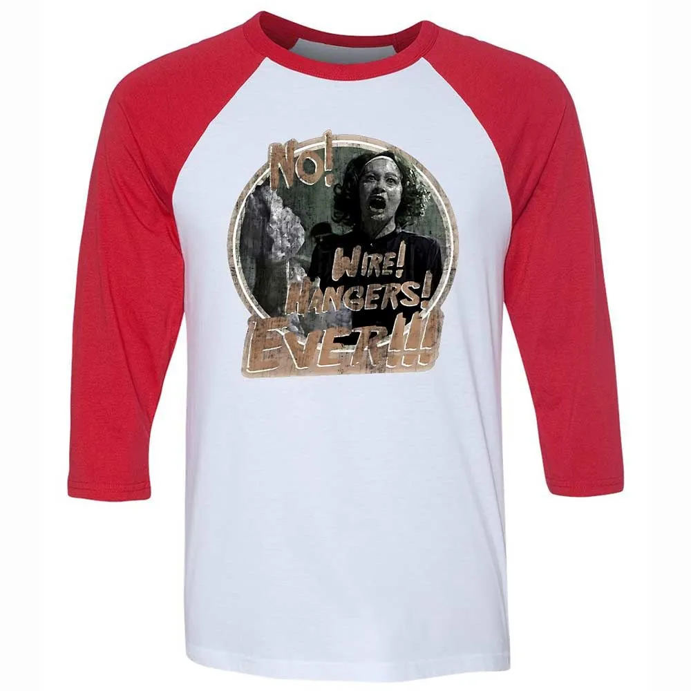 Unisex 3/4 Baseball Tee - 2NQE1E4Z - White/Red - 9