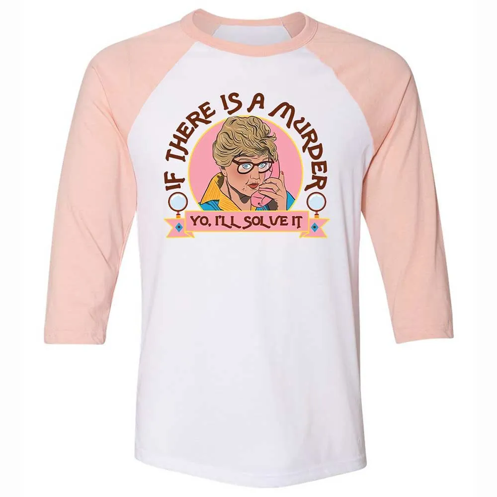 Unisex 3/4 Baseball Tee - UB4PL2WX - White/Heather Peach - 5