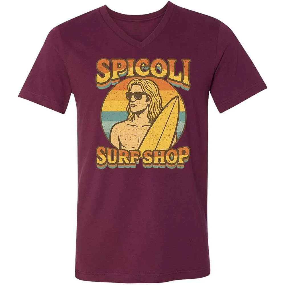 Unisex V-Neck T-Shirt - KFK3649N - Maroon - 14