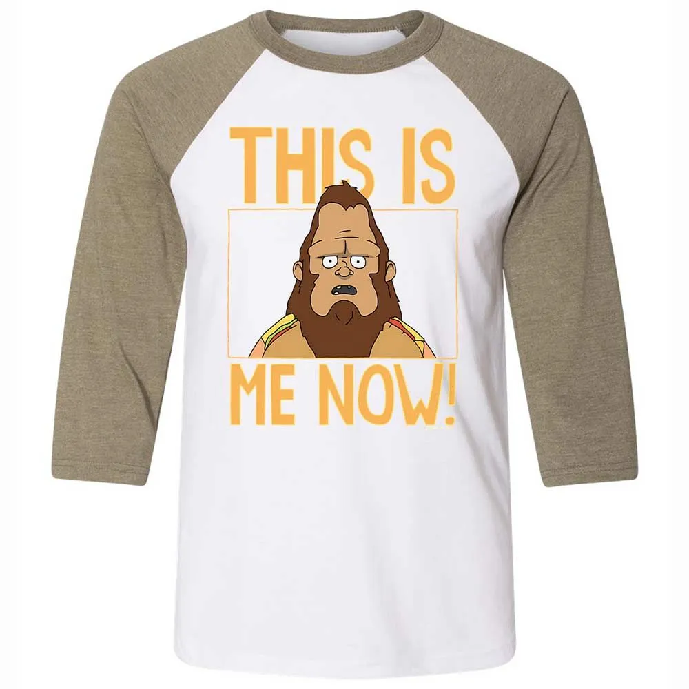Unisex 3/4 Baseball Tee - 7PZKTND5 - White/Heather Olive - 4