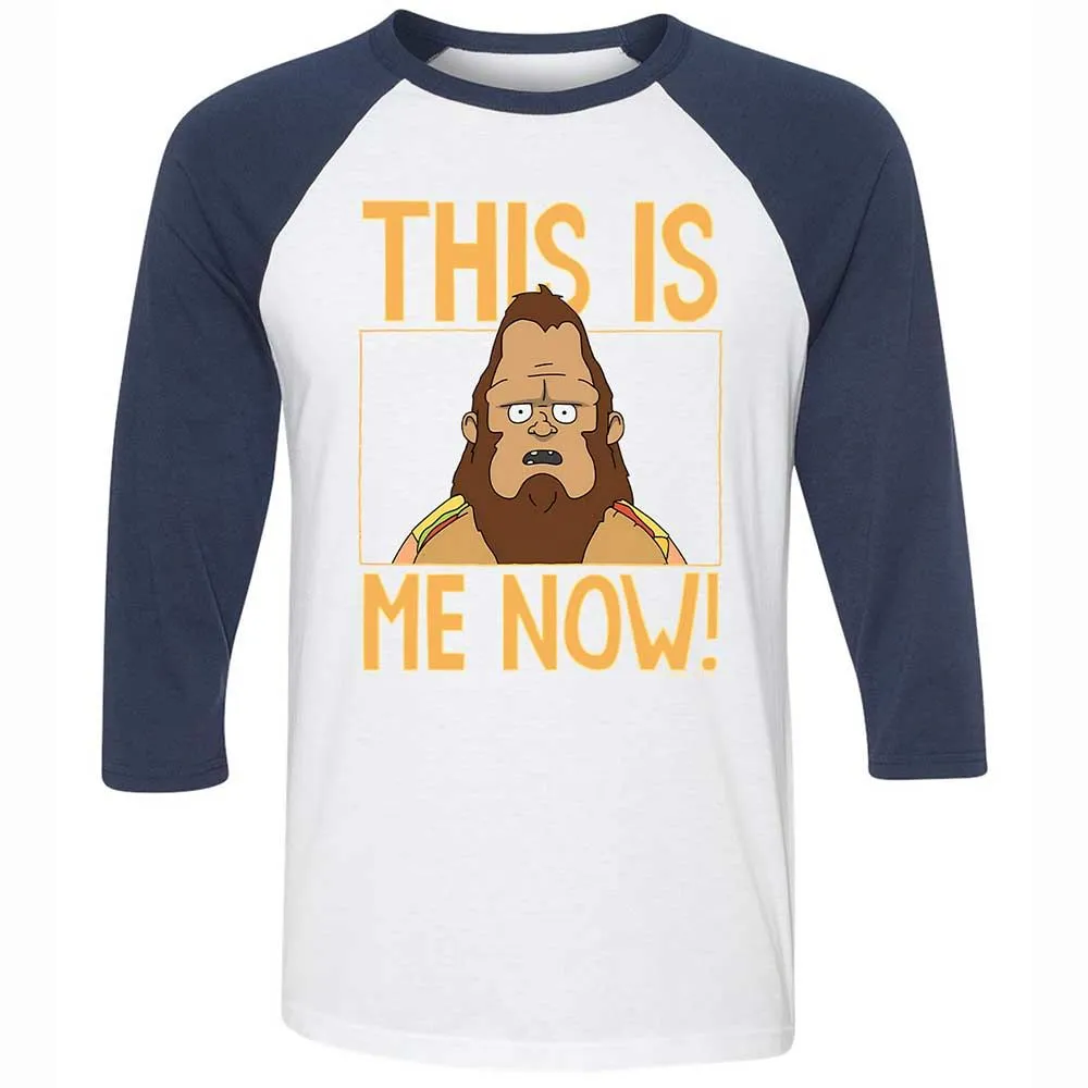 Unisex 3/4 Baseball Tee - 7PZKTND5 - White/Navy - 8