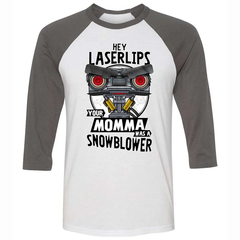 Unisex 3/4 Baseball Tee - S96KGEGW - White/Asphalt - 2