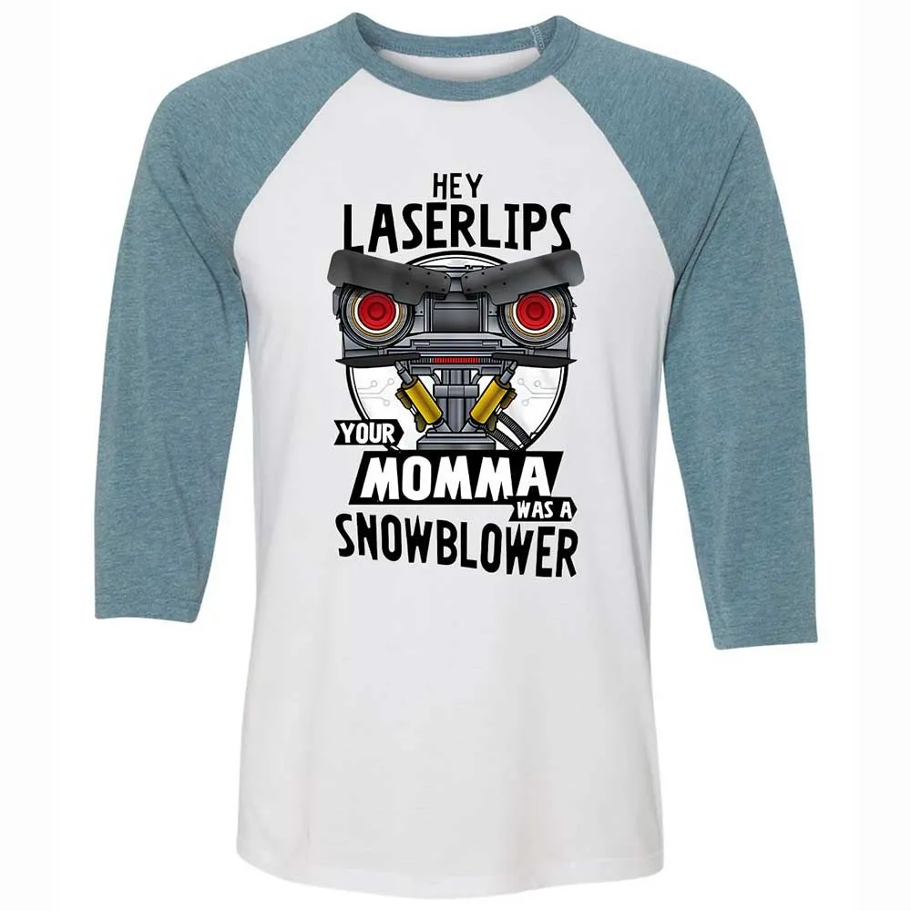 Unisex 3/4 Baseball Tee - S96KGEGW - White/Denim - 3