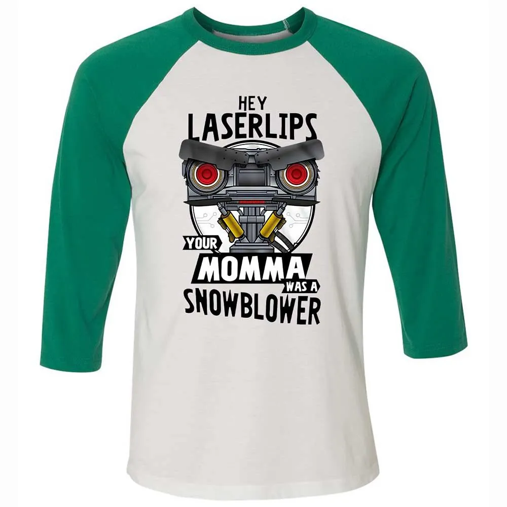 Unisex 3/4 Baseball Tee - S96KGEGW - White/Kelly - 6