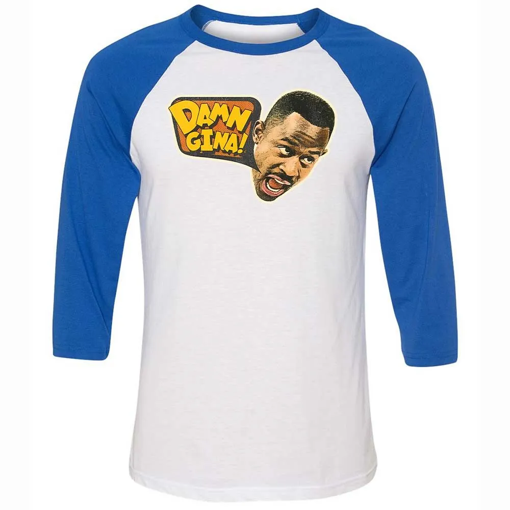 Unisex 3/4 Baseball Tee - KRHWYQS5 - White/True Royal - 10