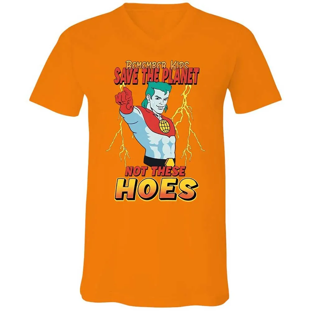 Unisex V-Neck T-Shirt - GNLAPTU5 - Orange - 7